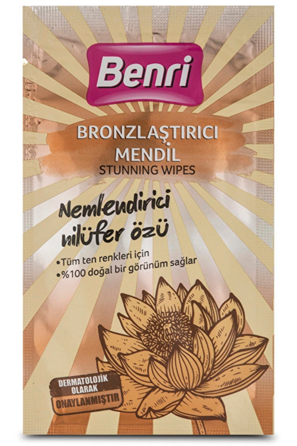 Benri Bronzlaştırıcı Mendil – Pratik Uygulama ile Doğal ve Eşit Bronzluk, Tek Kullanımlık - Image 1