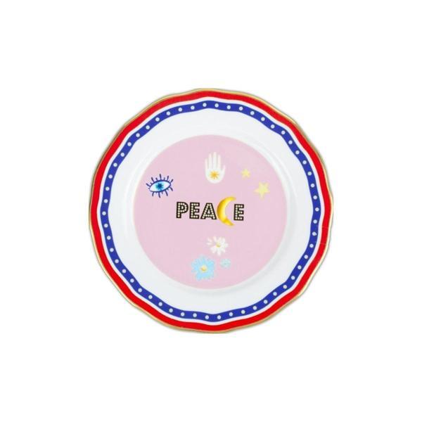 Baci Milano Mamma Mia Peace Yazılı Tabak 22 Cm - Image 1