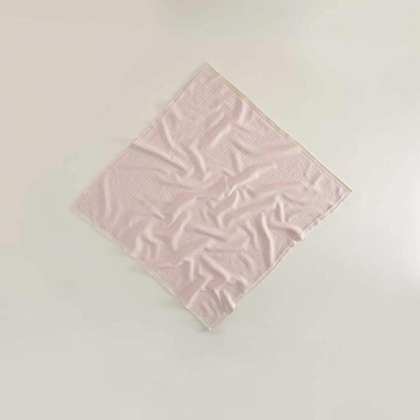 Ecocotton Baby Love Bebek Battaniyesi %100 Organik Pamuk Örgü Pudra TK - Image 1