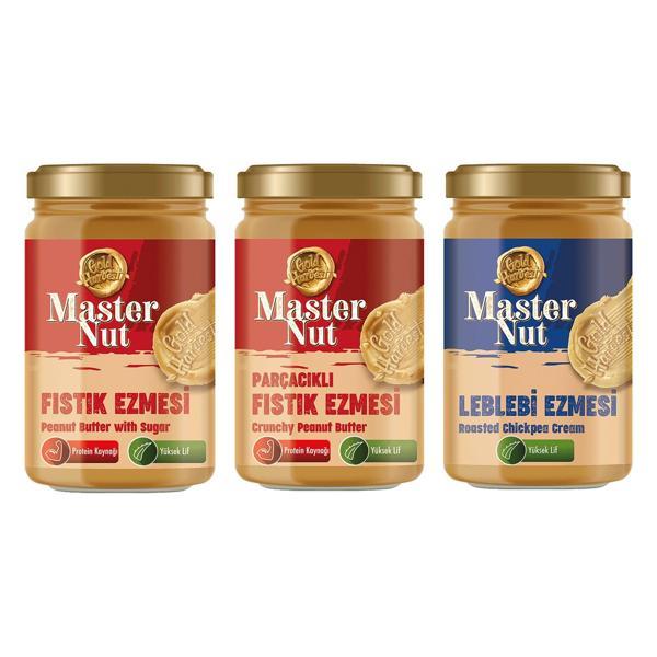 Master Nut Fıstık ve Leblebi Ezmesi 300 gr 3 lü Karma Paket - Image 1