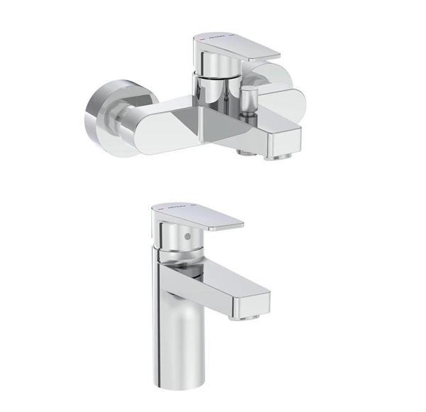 Artema Flow Square Banyo Bataryası + Lavabo Bataryası Set - Image 1