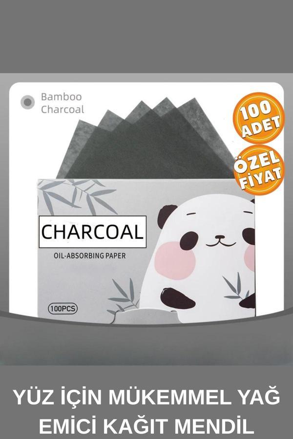 Bambu Kömür Yağlı Ciltler Yüz Mendili Yağ Kontrol Kağıdı Yağ Emici Kağıt Unisex Oil Control Paper - Image 1