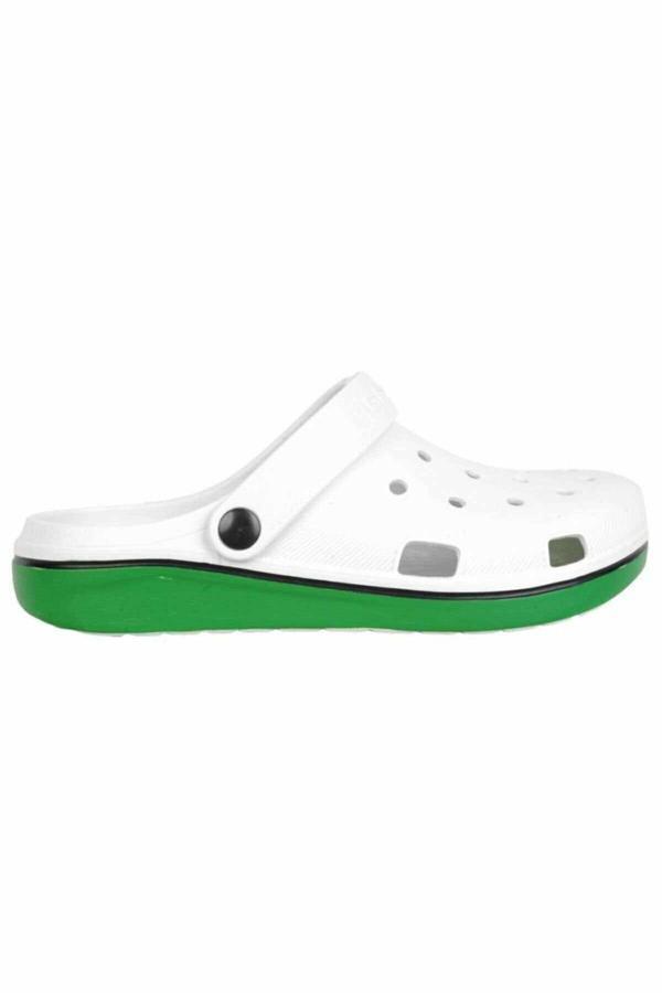Gezer Erkek Sandalet Terlik Eva 12471 Yeşil/Beyaz - Image 1