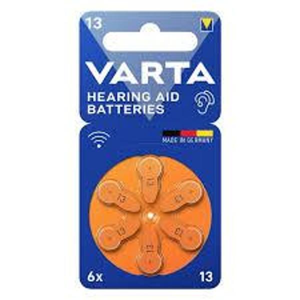 Varta 13 Numara İşitme Cihazı Pili – 1.45V Çinko Hava – Cıvasız – Orijinal Almanya Üretimi - Image 1