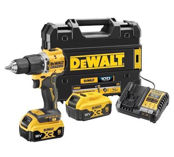 Dewalt DCD100YP2T 18V 5.0 Ah 100. Yıla Özel Darbeli Matkap Kiti - Image 1
