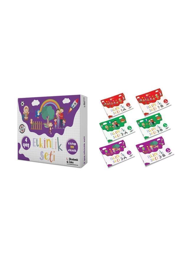 Akademik Zeka 4 Yaş Etkinlik Seti(6 Kitap 195 Etkinlik) - Akademik Zeka - Image 1