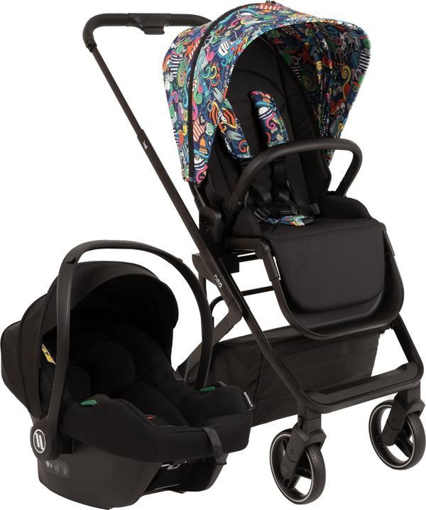 Bagi Neo Black Travel Sistem Bebek Arabası Renkli - Image 1