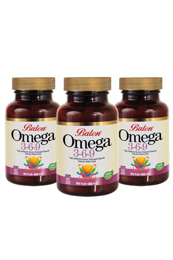 Balen Omega 3,6,9 Yumuşak Kapsül - 60 Kapsül - 3 Kapsül - Image 1