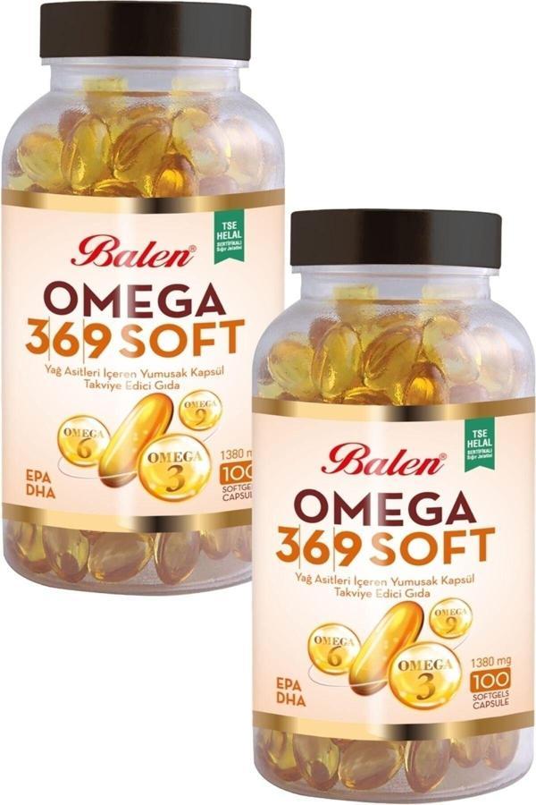 Balen Omega 3-6-9 1380 Mg 100 Kapsül X 2 Adet - Image 1