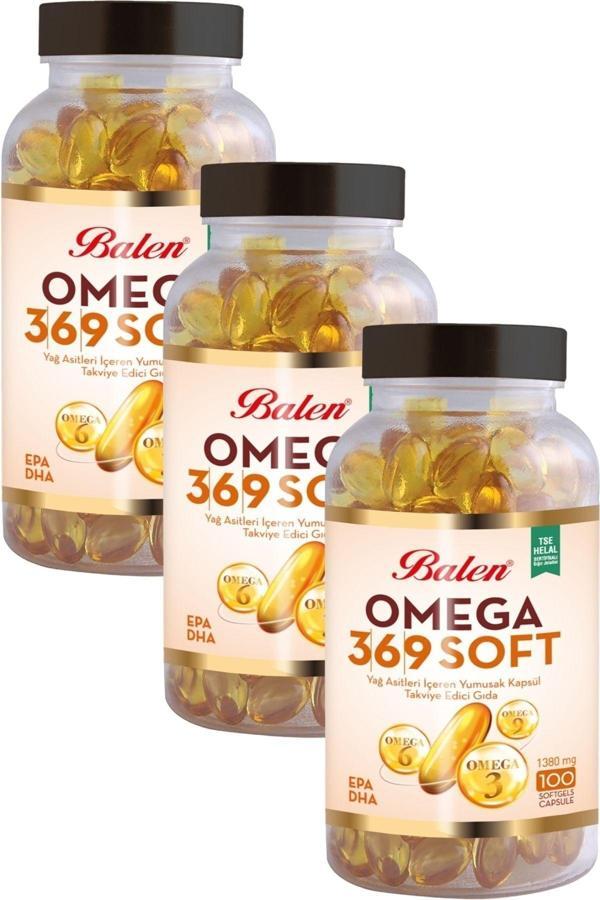Balen Omega 3-6-9 1380 Mg 100 Kapsül X 3 Adet - Image 1