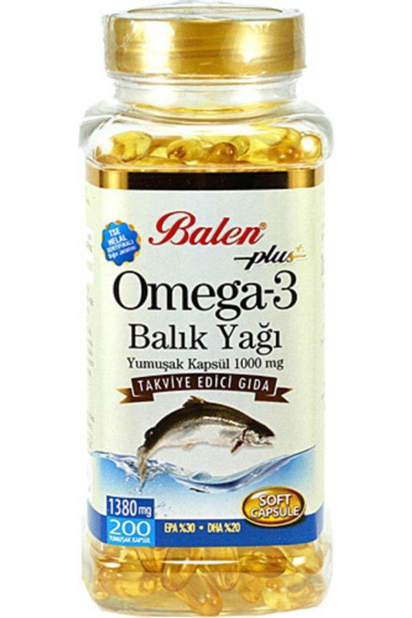 Balen Omega Balık Yağı Yumuşak 1380 Mg 200 Kapsül - Image 1