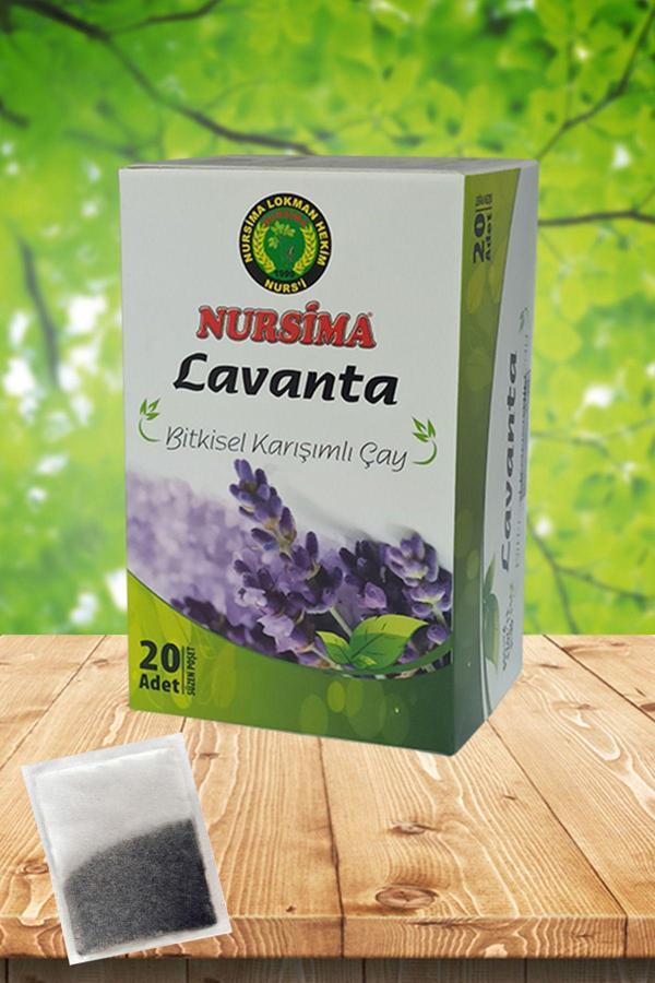 Nursima Lavanta Bitkisel Karışımlı Çay 20 'Li Süzen Poşet - Image 1