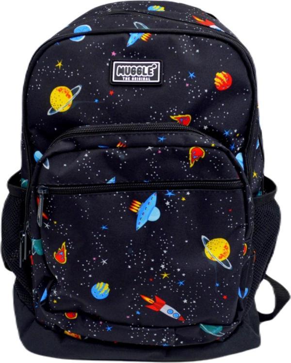 Muggle 4 Bölmeli Galaxy Siyah Okul Sırt Çantası (MU-0402) - Image 1
