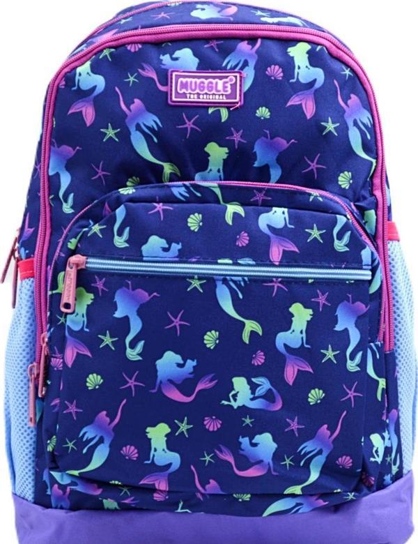 Muggle 4 Bölmeli Mermaid Mor Okul Sırt Çantası(MU-0266) - Image 1