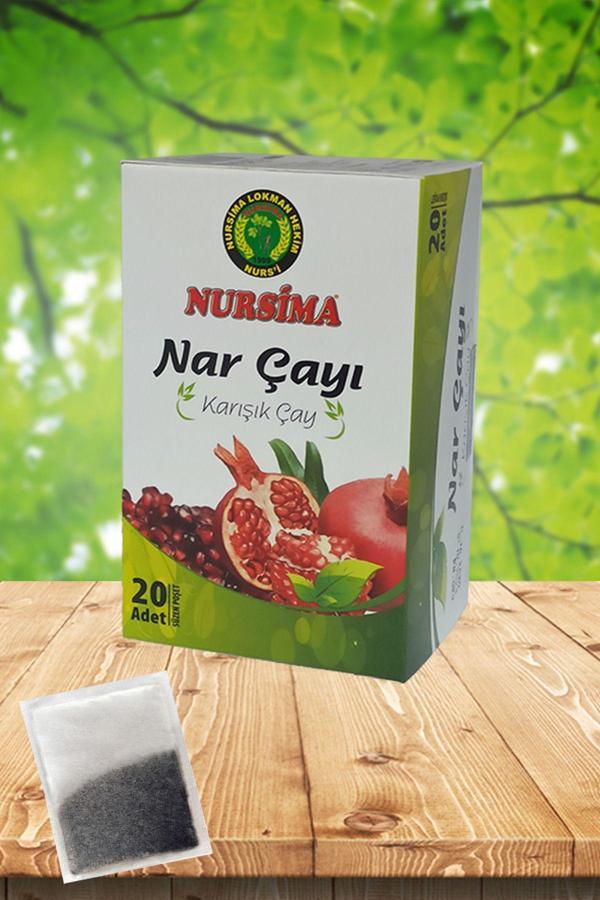 Nursima Nar Çayı Karışık Çay 20 'Li Süzen Poşet - Image 1