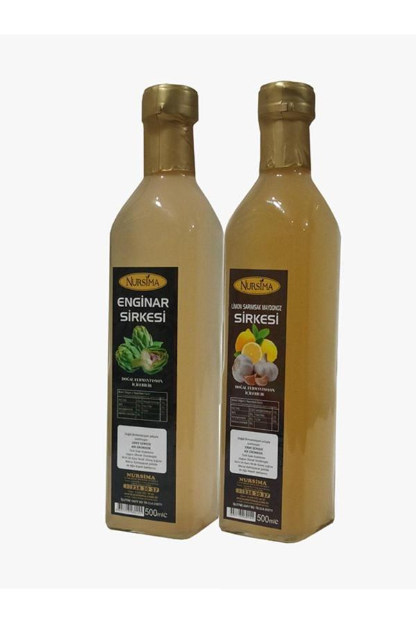 Nursima Enginar Sirkesi 500 Ml Limon Sarımsak Maydanoz Sirkesi 500 Ml Cam Ambalaj - Image 1