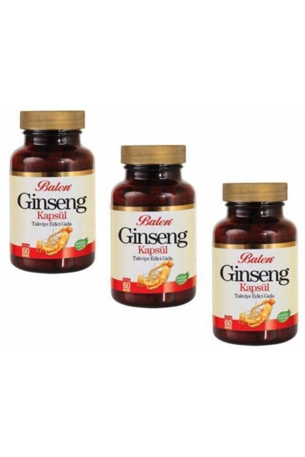Balen 3 Kutu Ginseng Kapsül 60 X 375 Mg X 3 Ginsenk Ginsek - Image 1