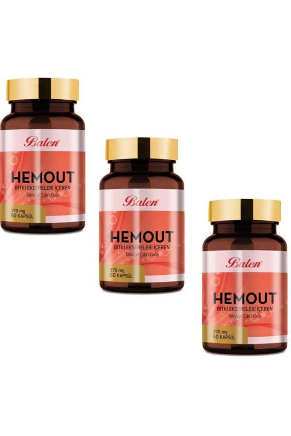 Balen 3 Kutu Hemout Hem Out Hmrt 60 Kapsül X 370 Mg X 3 - Image 1
