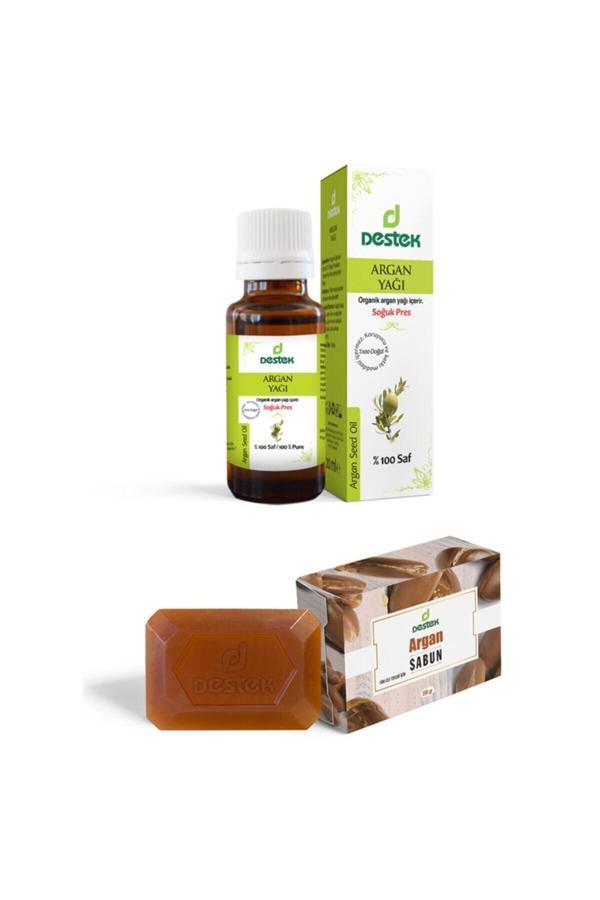 Destek Argan Yağı Ve Argan Sabunu 2'Li Set - Image 1