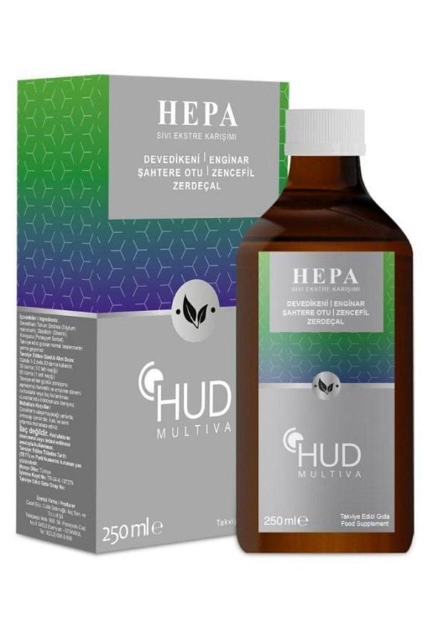 Hud Multiva Hepa-Devedikeni,Enginar,Şehterotu,Zerdeçal Takviye Edici Gıda 250 Ml - Image 1