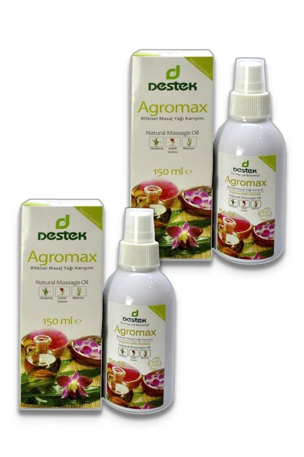 Destek Bitkisel Yağ Karışımı 2 Adet Agromax Masaj Yağı 150 Ml - Image 1