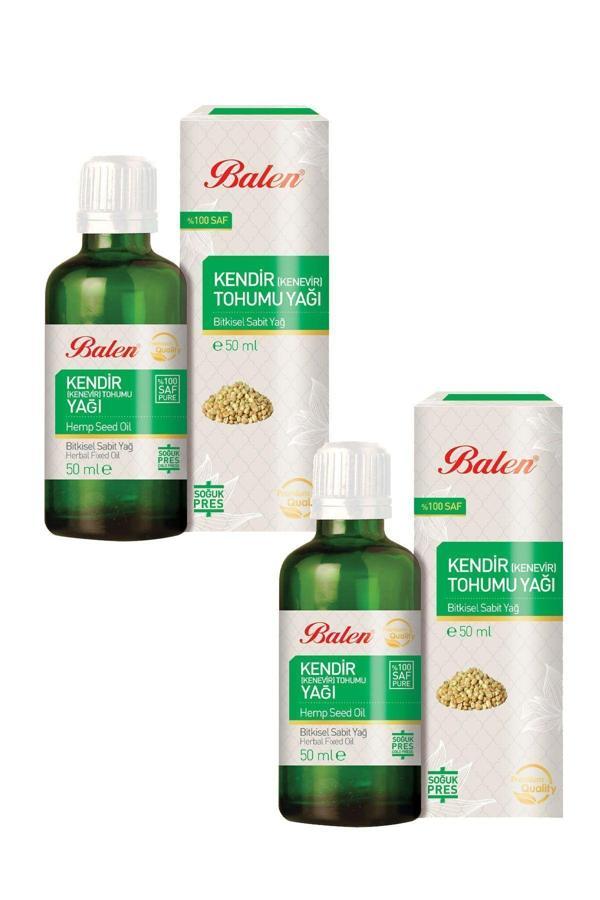 Balen Kendir Tohumu Yağı Soğuk Pres 50 Ml X 2 Adet - Image 1