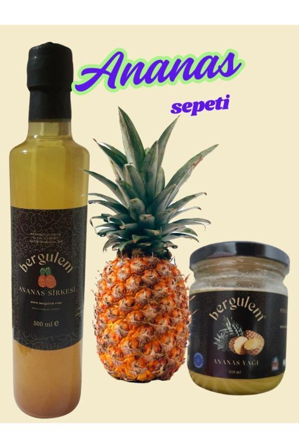 Neşe Natural Bergulem Ananas Sirkesi 500 Ml + Ananas Yağı 150 Ml - Image 1