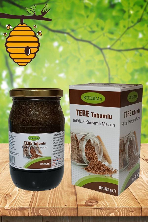 Nursima Tere Tohumlu Bitkisel Karışımlı Macun 420 Gr - Image 1