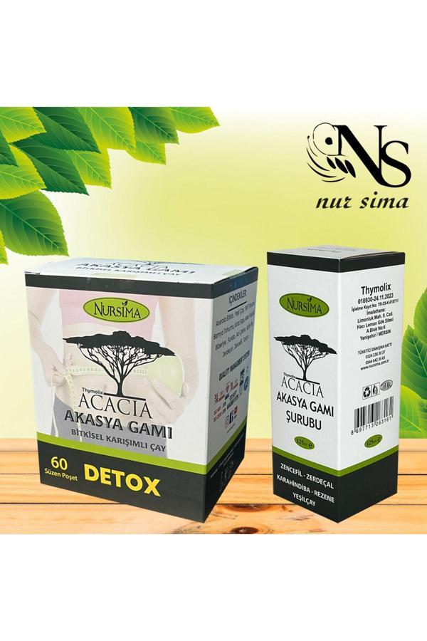 Nursima Acacia Akasya Gamı Çayı + Akasya Gamı Şurubu 2024 Detox Seti - Image 1