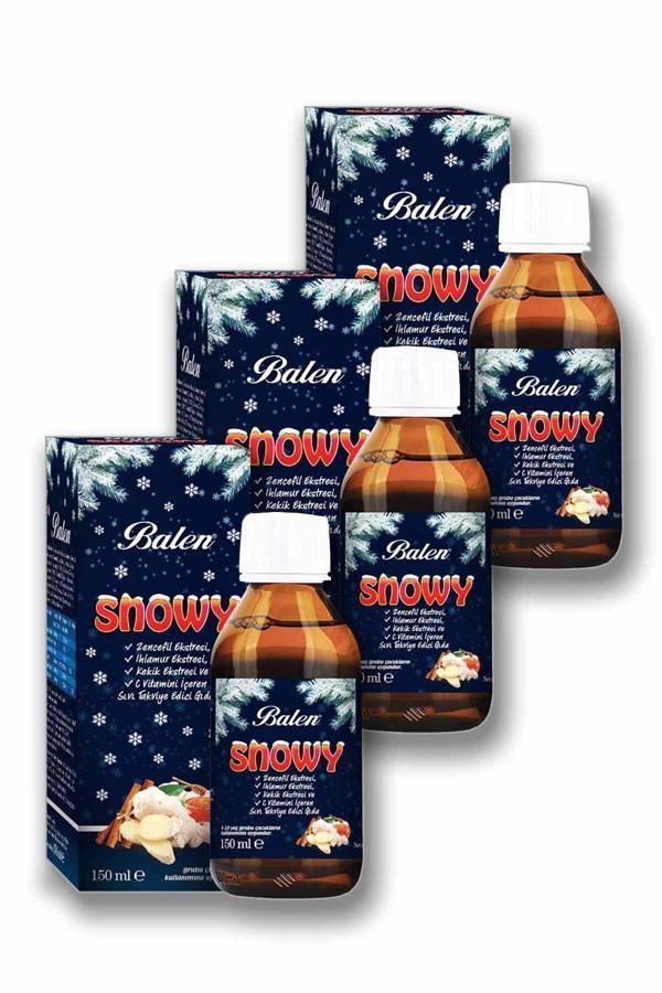 Balen Snowy Zencefil - Ihlamur Ekstresi Şurup 150 Ml X 3 Adet - Image 1