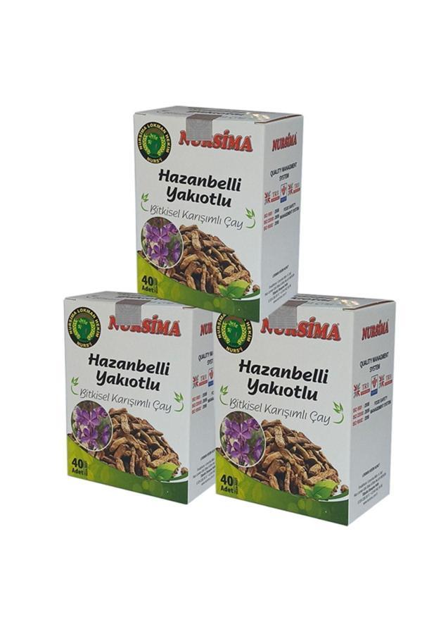 Nursima Hazanbelli Bitki Çayı Seti 3 Adet X 40 Lı - Image 1