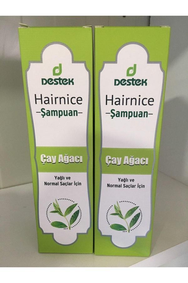 Destek Hairnice Çay Ağacı - Menthol Şampuan 330 Ml 2 Adet - Image 1