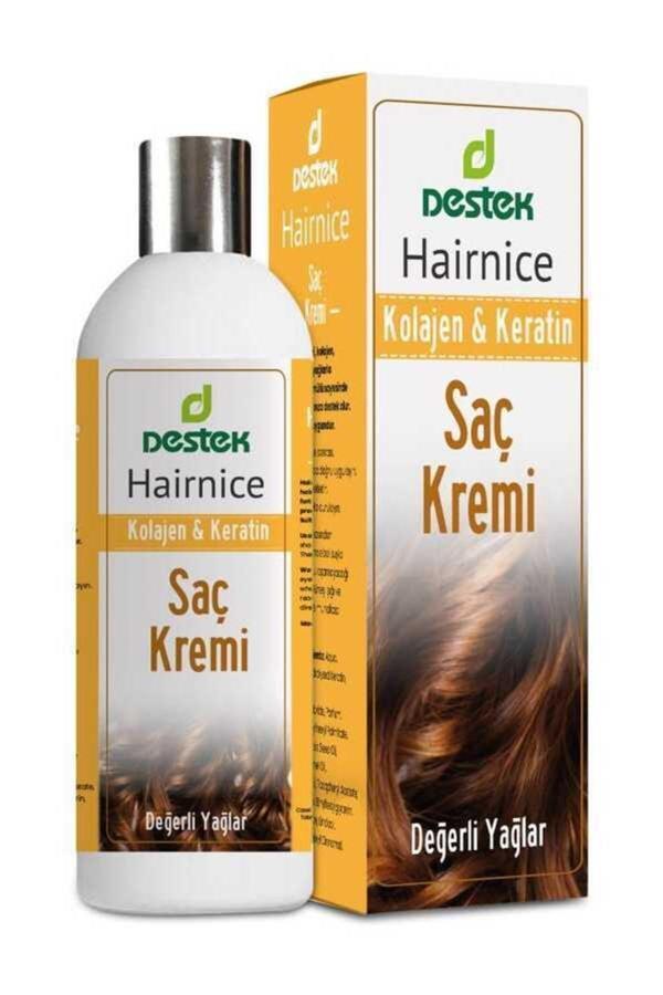 Destek Hairnice Kolajen Ve Keratin Saç Bakım Kremi 330 Ml - Image 1