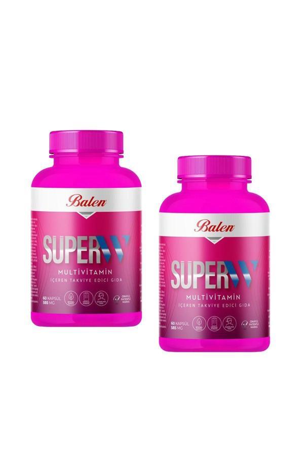 Balen Süper-W Multivitamin Kapsül 585 Mg 60 Kapsül X 2 Adet - Image 1