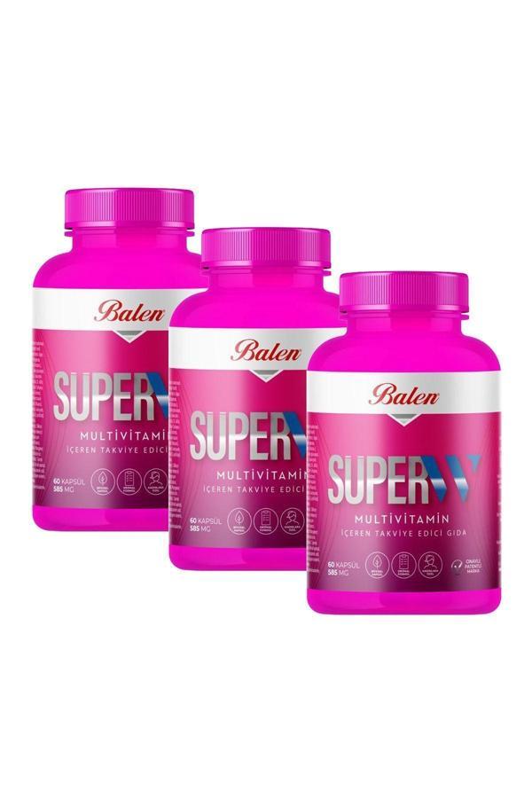 Balen Süper-W Multivitamin Kapsül 585 Mg 60 Kapsül X 3 Adet - Image 1