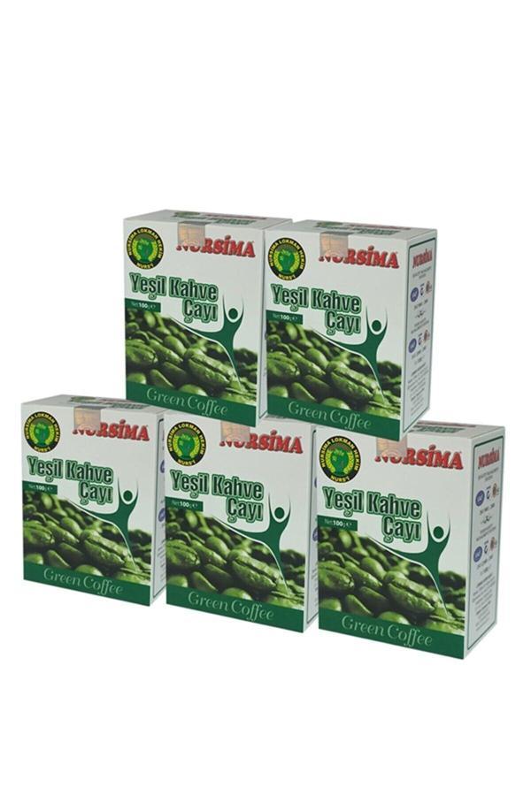 Nursima Yeşil Kahve Çayı 40 'Lı Süzen Poşet 5 'Li Set (5 Adet X 40 Süzen Poşet) - Image 1