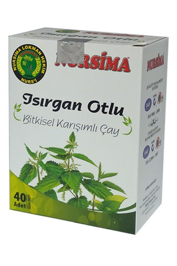 Nursima Isırganotlu Bitkisel Karışımlı Çay 40 Adet Süzen Poşet - Image 1
