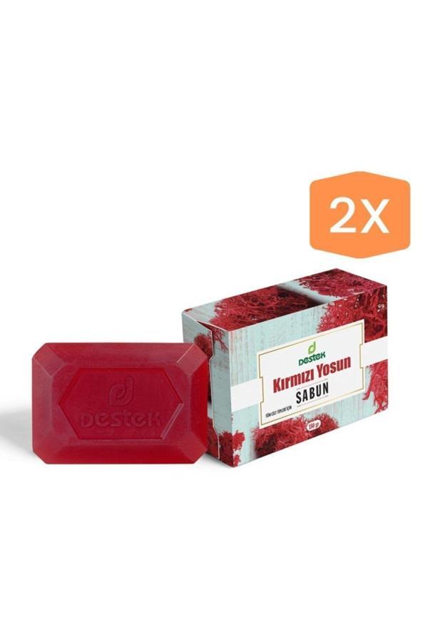 Destek Kırmızı Yosun Sabunu 150 G 2 Adet - Image 1