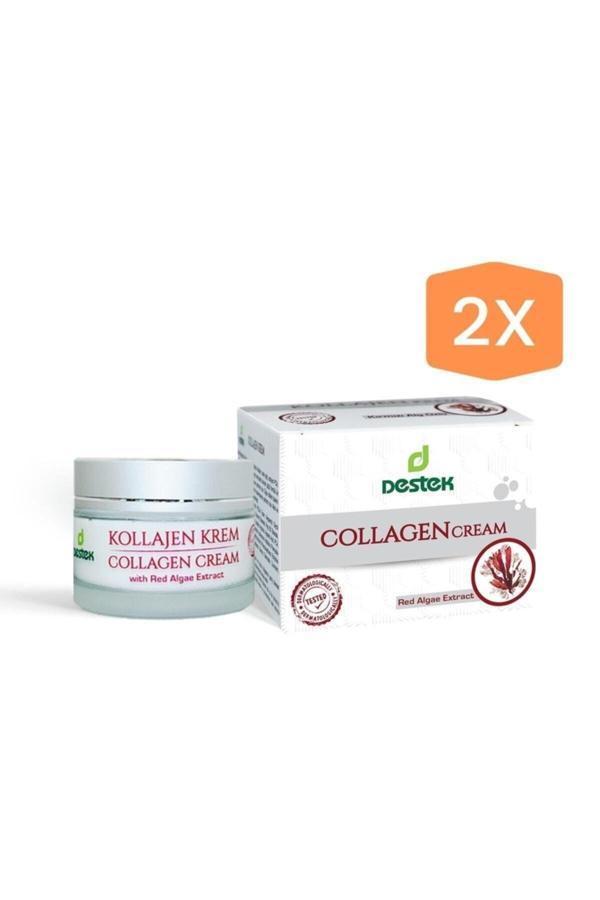 Destek Kollajen Krem 50 Ml (Kırmızı Yosun Özlü) (2 Adet) - Image 1