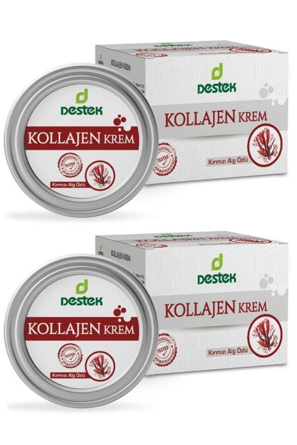 Destek Kollajen Krem 50 Ml X2 Adet (Kırmızı Yosun Özlü) - Image 1