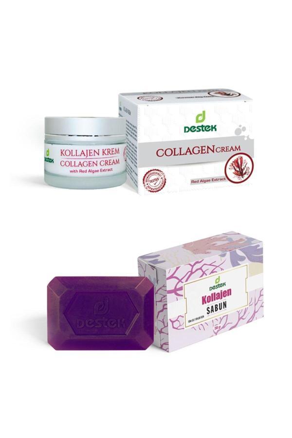 Destek Kollajen Krem 50Gr Ve Kollajen Sabunu 150Gr (2'Li Set) - Image 1