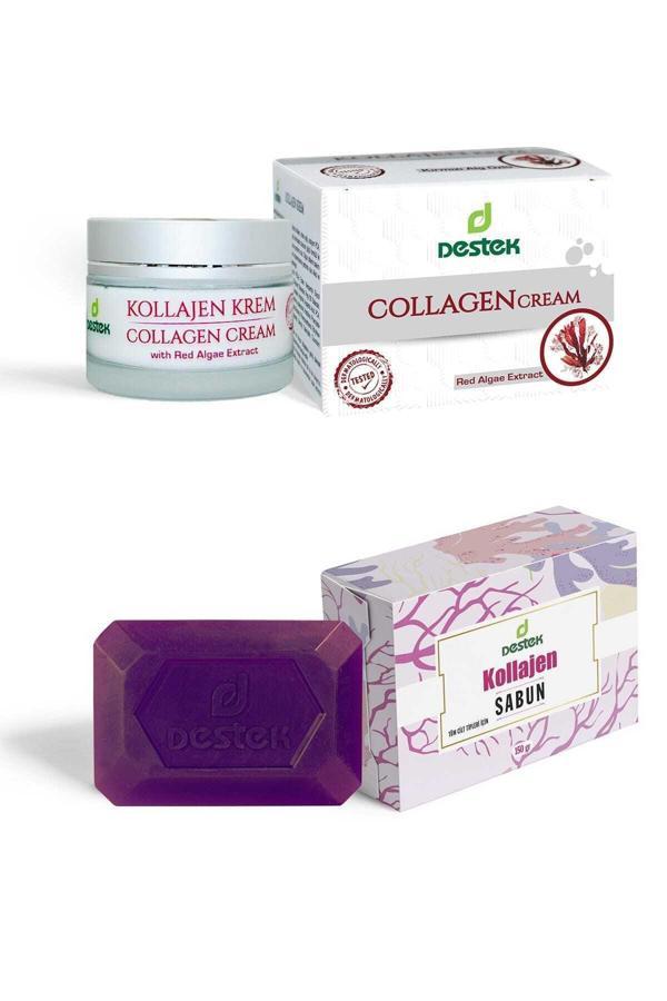 Destek Kollajen Krem Ve Kollajen Sabunu (2'Li Set) - Image 1