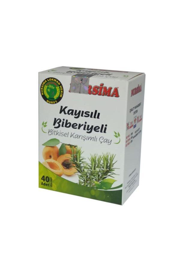Nursima Kayısılı Biberiyeli Bitkisel Karışımlı Çay 40 Adet - Image 1