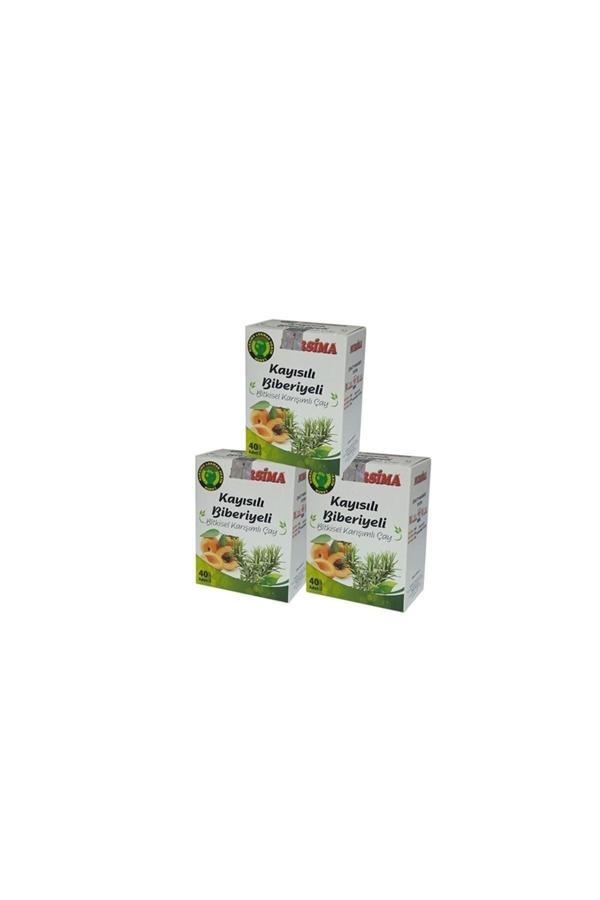 Nursima Kayısılı Biberiyeli Çay 40 'Lı Süzen Poşet 3 'Lü Set (3 Adet X 40 Süzen Poşet) - Image 1