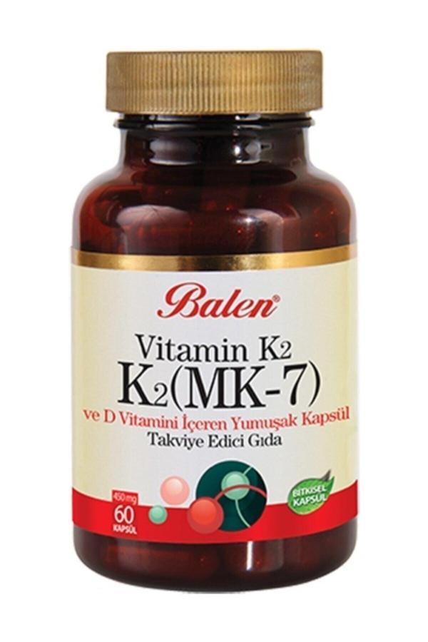 Balen Vitamin K2 (Mk-7) Ve D Vitamini Içeren 60 Kapsül - Image 1