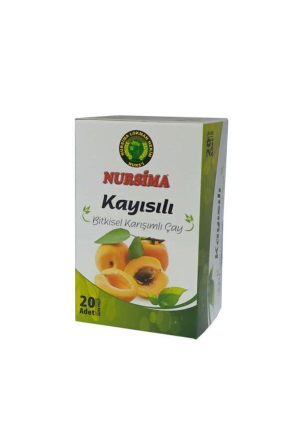 Nursima Kayısılı Karışık Bitki Çayı 20 Adet Süzen Çay - Image 1