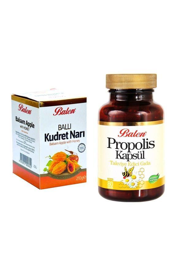 Balen Ballı Kudret Narı Macunu 210 Gr Propolis Kapsül 80 Adet - Image 1