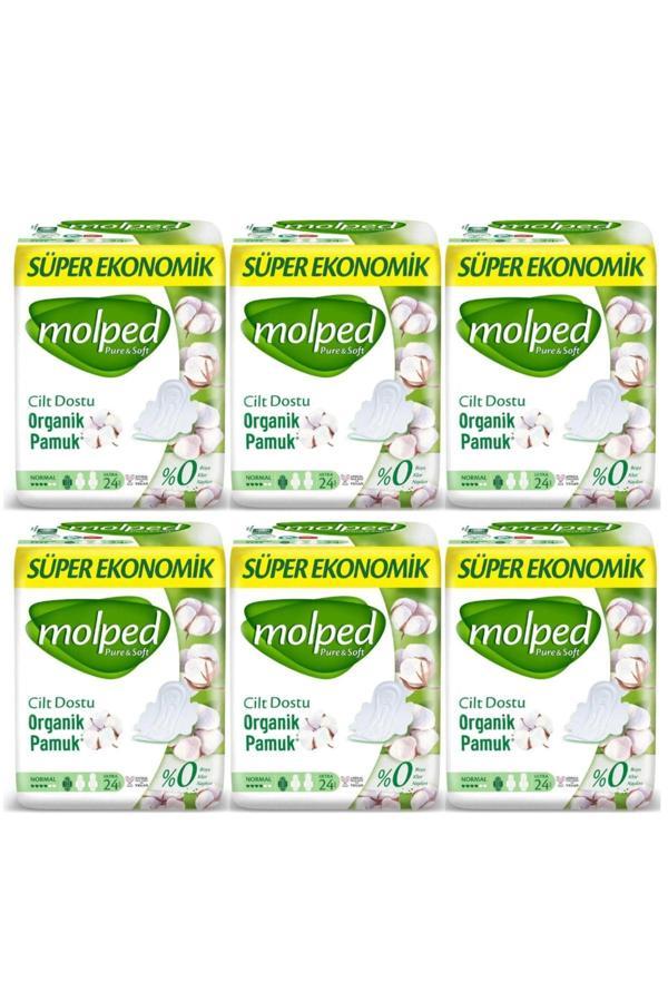 Molped Pure&Soft Hijyenik Ped Süper Ekonomik Normal 24 Lü 6 Adet - Image 1