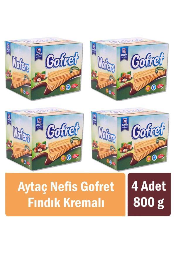 Aytaç Nefis Gofret Fındık Kremalı 800 Gr X 4 Adet - Image 1