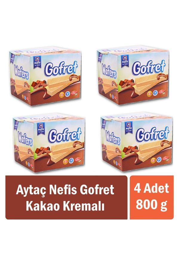 Aytaç Nefis Gofret Kakao Kremalı 800 Gr X 4 Adet - Image 1